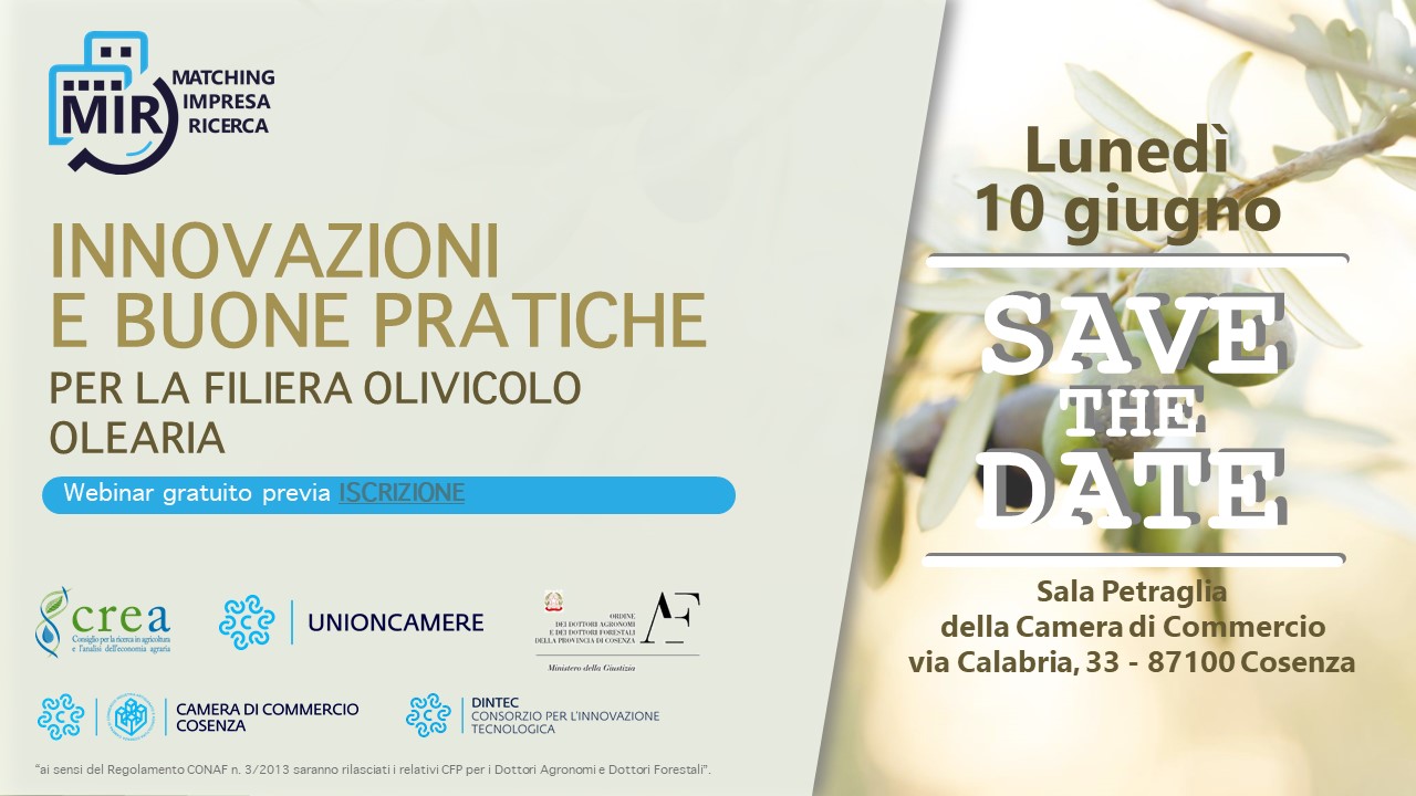 SAVE THE DATE 10 GIUGNO-CCIAA COSENZA